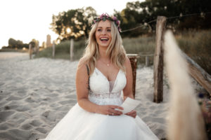 Boho Hochzeit Strand Meergefühl Braut
